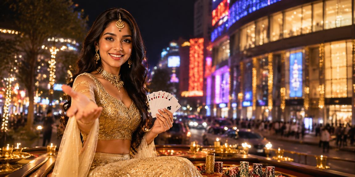 Teen Patti game table illustration